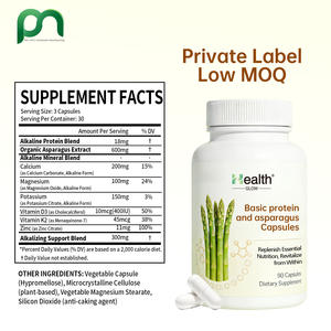 Capsules d'asperges alcalines protéinées de haute qualité, compléments alimentaires naturels à base de plantes, produits de beauté pour adultes, stimulent l'immunité, améliorent le corps - Product Image 2