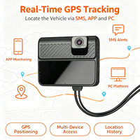 Caméra de tableau de bord double 4G TrackTok, caméra avant et intérieure 1080P, traceur GPS de voiture, enregistreur vidéo 2 canaux, suivi GPS en temps réel
