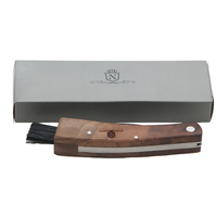 Couteau de poche multifonctionnel pliable en acier inoxydable manche en hickory chasse aux champignons Camping en plein air cuisine