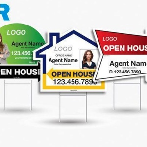 Customizable Outdoor Billboard Waterproof Corrugated <b>Plastic</b> <b>Sheet</b> with H Metal Stake for Business Advertising in Yards - Product Image 6