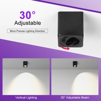 Spot encastré réglable GU10, carré, en aluminium, pour plafond, 25W max, lampe directionnelle pour cuisine, couloir