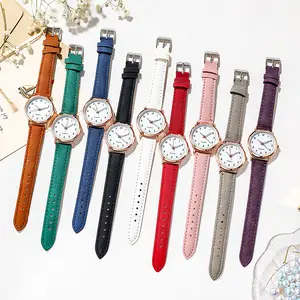 ZL-02New Simple Digital Student Glow Watch Fashion Leisure Sports Quartz Women's Frosted Leather Watch