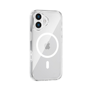 <span class=keywords><strong>Coque</strong></span> de téléphone magnétique <span class=keywords><strong>transparente</strong></span> pour 17 Pro Max avec design en relief, en acrylique anti-jaunissement - Product Image 5