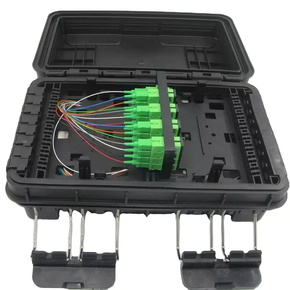 Customized FTTH 8 port 16 ports Optical Terminal Box FTTH box preconectorizados drop PLC Splitter Fiber Distribution Box