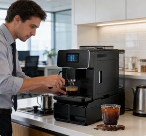 Machine à café commerciale à écran tactile entièrement automatique, café italien et américain, café frais moulu, machine à expresso RM-A10 pour la maison - Product Image 4