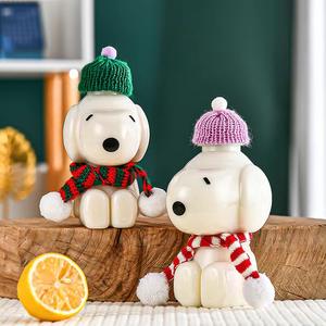 Botellas <span class=keywords><strong>de</strong></span> Plástico Desechables para Bebidas con Forma <span class=keywords><strong>de</strong></span> Perro <span class=keywords><strong>de</strong></span> Dibujos Animados Kawaii <span class=keywords><strong>de</strong></span> 250 ml, 350 ml y 500 ml, Botellas para Leche y Jugos para Mascotas con Tapas <span class=keywords><strong>de</strong></span> Rosca <span class=keywords><strong>de</strong></span> Aluminio - Product Image 3