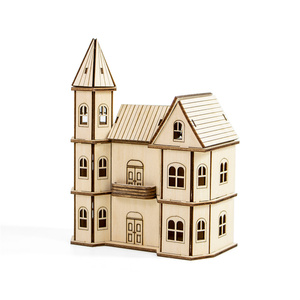 Puzzle <span class=keywords><strong>de</strong></span> vacances <span class=keywords><strong>de</strong></span> Noël exquis en <span class=keywords><strong>bois</strong></span> 3D décoration <span class=keywords><strong>de</strong></span> la maison assembler petite maison <span class=keywords><strong>château</strong></span> jouet cadeau surpris - Product Image 6