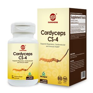 GANOHERB Cordyceps 800mg 60 Cápsulas vegetarianas No OGM Sin gluten Cordyceps Sinensis Cápsula OEM Suministro de suplementos de hierbas - Product Image 4