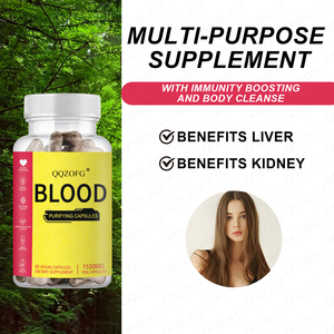 60 Cápsulas BLOOD, Suplemento Herbal Natural <span class=keywords><strong>para</strong></span> el Apoyo Inmunológico, Presión Arterial, Salud Ósea y Hepática, Rendimiento Atlético y Circulación - Product Image 5
