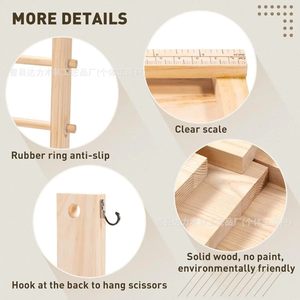 Estante de madera para cintas de 3 niveles, organizador de almacenamiento multifuncional para floristas y pastelerías - Product Image 2