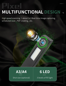 Escáner de documentos USB de alta velocidad Netum, escáner de libros plano con fuente de luz CMOS para uso en la oficina, uso móvil, escaneo de stock usado - Product Image 3