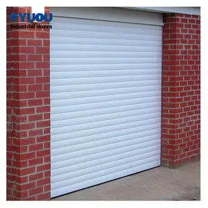 Tienda comercial a prueba de viento para el hogar, Persianas automáticas y manuales de metal para tiendas, puertas enrollables de aluminio, puertas enrollables