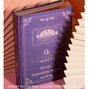 <span class=keywords><strong>Livre</strong></span> <span class=keywords><strong>magique</strong></span> multicolore transfrontalier 72 pages couleur tournant perle mate flash couleur terre palette de fards à paupières - Product Image 3