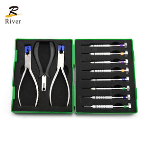 光学ラボ用リムレス眼鏡アクセサリー修理ペンチツールセット眼鏡フレーム光学ツールキット - Product Image 1