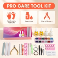 Nuevo Kit de Manicura Profesional: Limas, Bloques de Esponja, Cepillos, Tijeras y Herramientas Multifunción para el Cuidado y Pulido de Uñas en Casa