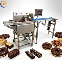 Mesin Pelapis Cokelat untuk Kue Kering, Biskuit, Sereal Bar, Donat, dan Pie