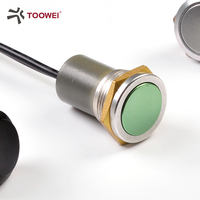 Interrupteur à bouton-poussoir coloré étanche en métal Toowei 19 mm IP67