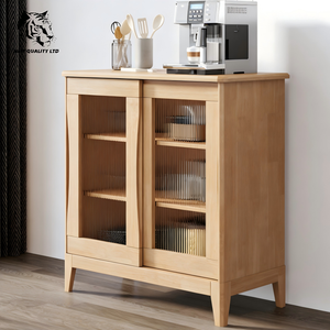 Fabricante chino, precio con descuento, personalizado, en stock, dropshipping, muebles de cocina de nueva moda, aparador de madera. - Product Image 4