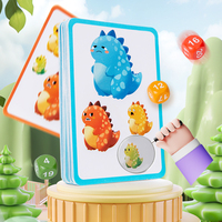 Juego de Memoria de Dinosaurios, Juego de Mesa Educativo para Reconocimiento de Colores y Formas, Juguete de Aprendizaje para Padres e Hijos para Niños Pequeños