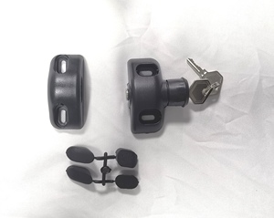 Hiện đại chính có thể khóa màu đen thép không gỉ ngoài trời an toàn cổng trọng lực chốt sắt kẽm khách sạn cửa sổ bu lông thiên nhiên áp lực - Product Image 5