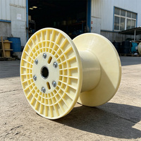 Bobine en plastique ABS monobloc grande et vide, directement d'usine, pour machine d'enroulement de câbles en acier et cuivre pour atelier industriel