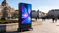 Écran LED mobile P2 d'extérieur, mur vidéo autoportant et mobile, grand écran publicitaire sur pied, vente en gros