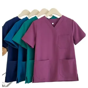 Uniforme Médico Quirúrgico Elástico de Secado Rápido para Hombre y Mujer, Uniforme de Trabajo de Alta Gama para Personal Médico de Verano - Product Image 6