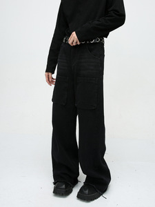 Pantalones vaqueros de hombre <span class=keywords><strong>Beano</strong></span> con botones y cierre de alivio de presión, ajuste skinny, novedosos, al por mayor - Product Image 2