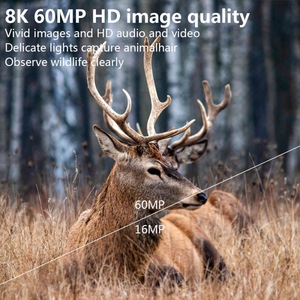 Caméra de surveillance 4K 60MP pour la faune avec contrôle par application, étanche IP65, pour la chasse en extérieur - Product Image 5
