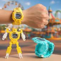 Relojes Digitales para Niños 3 en 1, Juguetes Transformables, Reloj Robot Deformable, Juguetes Robot DIY, Regalos para Niños, Juguetes Reloj