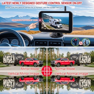 Năng lượng mặt trời 7 inch IPS Màn hình máy ảnh sao lưu không dây, được xây dựng trong pin dung lượng cao, IP67 máy ảnh ngoài trời không thấm nước - Product Image 3