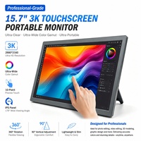 Moniteur de jeu portable tactile IPS 3K de 15,7 pouces 2880*1620 avec support réglable et rotatif pour Switch, Xbox, PS4, ordinateur portable, ordinateur de bureau, téléviseur
