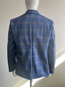 Nouveau <span class=keywords><strong>Blazer</strong></span> de Costume Décontracté <span class=keywords><strong>Homme</strong></span> S-3XL à <span class=keywords><strong>Carreaux</strong></span> avec Revers, Manches Longues - Product Image 4