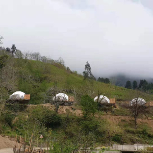 Per il tempo libero impermeabile <span class=keywords><strong>in</strong></span> PVC cupola geodetica <span class=keywords><strong>tenda</strong></span> Glamping <span class=keywords><strong>tenda</strong></span> per il <span class=keywords><strong>campeggio</strong></span> <span class=keywords><strong>in</strong></span> <span class=keywords><strong>montagna</strong></span> - Product Image 5