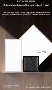 IP65 Tri-bằng chứng không thấm nước 20W 30W 48W 58W 72W 96W <span class=keywords><strong>LED</strong></span> phẳng Bảng điều chỉnh ánh sáng Trần 60x60 1200x300 cho WPC rãnh ngoài trời - Product Image 3