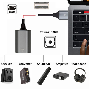 <span class=keywords><strong>Adaptateur</strong></span> audio optique USB A vers Toslink, émetteur numérique <span class=keywords><strong>SPDIF</strong></span> unidirectionnel pour ordinateur portable, connexion par fibre optique - Product Image 5