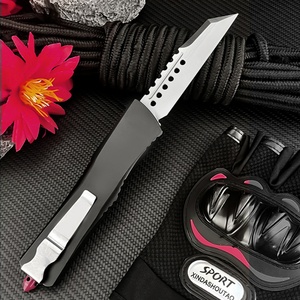 Couteau de poche multifonctionnel EDC pour l'extérieur, à ouverture coulissante, en acier D2, avec manche en aluminium, OEM, portable, pour le camping et la survie - Product Image 5