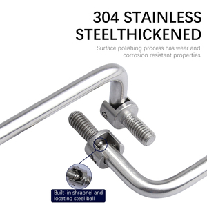 Ziqiang LS506-2 Edelstahl Runder Schranktürgriff Modernes Design Klappbarer Möbelknopf 90mm Höhe Wohnzimmer - Product Image 6