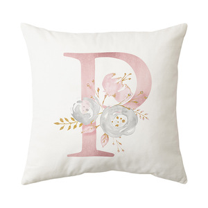 Fodera per cuscino <span class=keywords><strong>con</strong></span> stampa alfabeto a 26 lettere, decorazione moderna minimalista per la casa, federa per divano, vendita all'ingrosso per camera da letto - Product Image 6