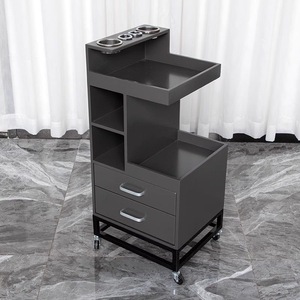 Hairdressing Beauty Storage <b>Cabinet</b> Hair Salon Trolley Cart Beauty Storage Cart Stainless Steel Hair Salon Tool <b>Cabinet</b> - Product Image 2