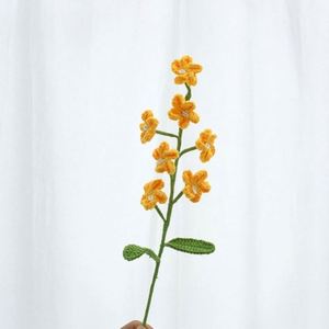 Decoración para el Hogar, Flores Artificiales de Myosotis Tejidas a Mano, Crochet Acrílico, Regalo para el Día de la Madre, Navidad, Económico, Venta al Por Mayor - Product Image 3