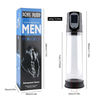 Elektrischer Masturbator für Männer USB-Aufladbar Wasserdicht Penispumpe mit LCD-Bildschirm 10 Vibrationsstufen Starke Saugkraft