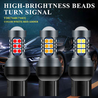 Signal ampoule LED T15 Super lumineuse 3030 27SMD 1156 P21W BA15S Led Auto Backup Lights feu arrière 12V T20