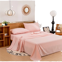 Parures de lit 100% coton 300TC, draps plats de qualité hôtelière personnalisés