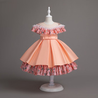 Robe à fleurs pour petites filles, robe de fête de mariage florale, robe de princesse pour enfants, robe de Noël pour filles, vêtements pour enfants