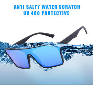 Новейшие 2026 защиты от коррозии морской воды модные квадратные цельные линзы негабаритные брендовые зеркальные солнцезащитные очки с логотипом на заказ - Product Image 3