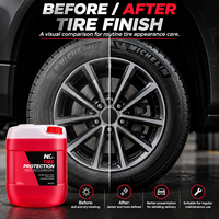 Produit d'entretien des pneus 25L, liquide professionnel pour lustrer les pneus de voiture, soin des flancs, finition plus foncée et detailing automobile