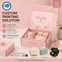 Nouvelles boîtes d'expédition en carton ondulé rose haut de gamme, personnalisées, étanches, avec lamination mate, doublure en mousse et logo