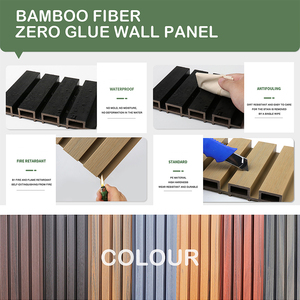 Thiết kế bên ngoài hiện đại paneles de pared WPC thanh <span class=keywords><strong>Panel</strong></span> tường ốp/Ngoài trời <span class=keywords><strong>3D</strong></span> rãnh WPC <span class=keywords><strong>Panel</strong></span> tường & Hội Đồng Quản Trị - Product Image 5