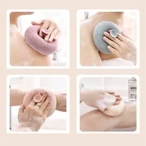 Bola de Baño Moderna con Forma de Girasol, Redonda, Súper Suave, Exfoliante, Totalmente Natural, Reutilizable para Masaje Corporal, para Mujeres y Hombres - Product Image 5